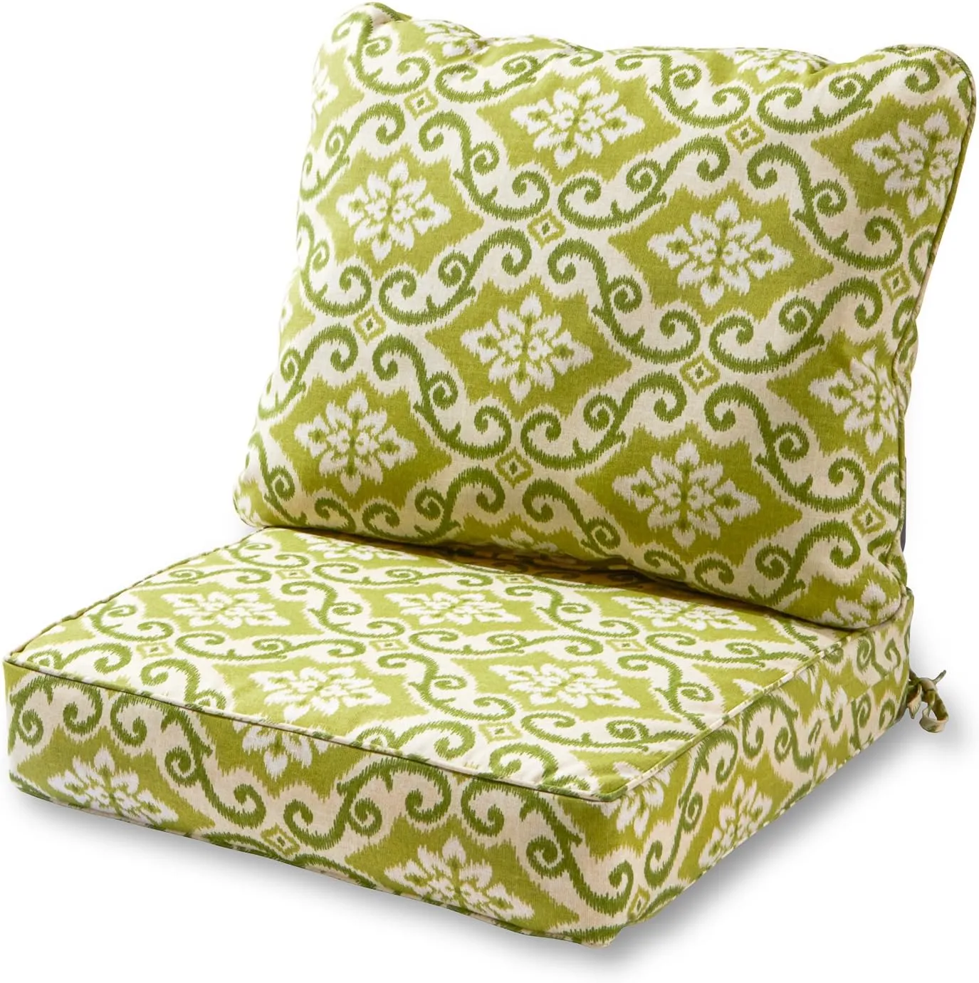 Greendale Home Fashions 2-Piece Outdoor Deep Seat Cushion Set, Avocado