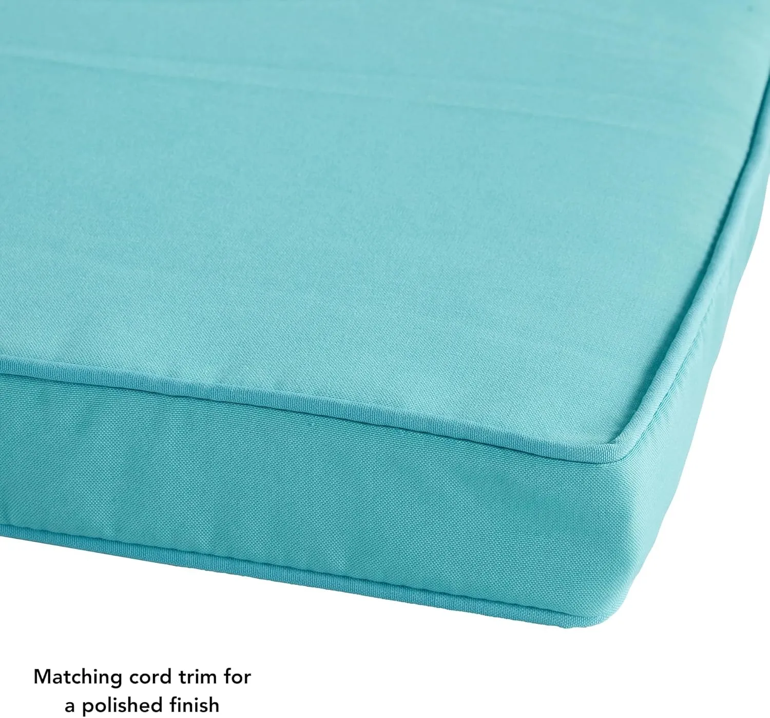 Greendale Home Fashions Outdoor 18-inch Square Reversible Seat Cushion with Ties, 4-Pack, Arctic 4 Count