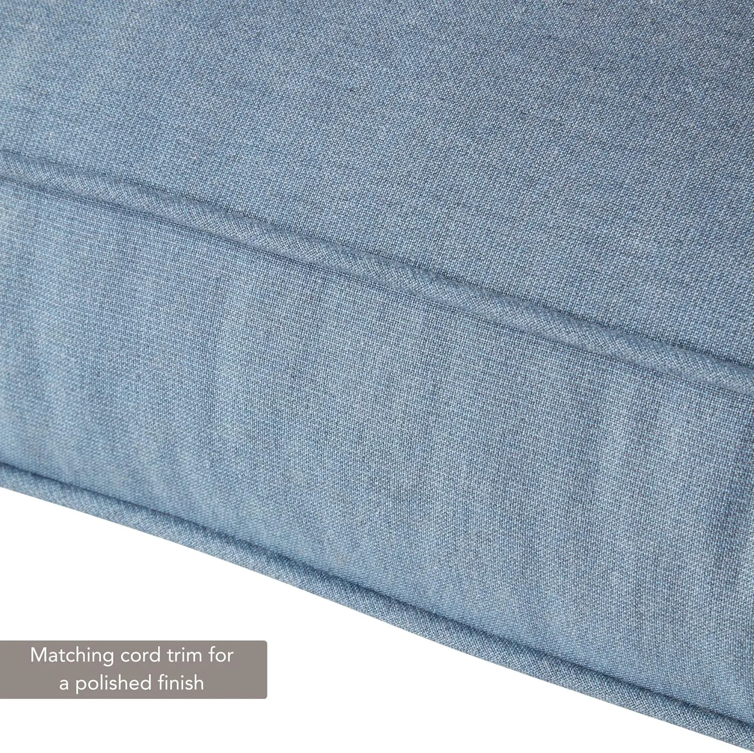 Greendale Home Fashions Outdoor 2-Piece Sunbrella Deep Seat Cushion Set, Spectrum Denim