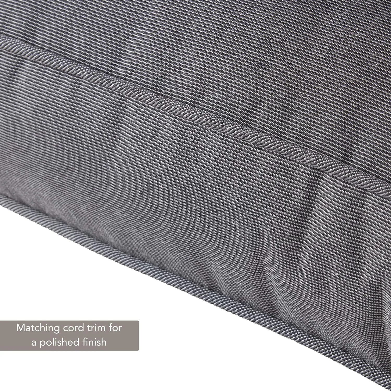 Greendale Home Fashions Outdoor 2-Piece Sunbrella Premium Deep Seat Cushion Set, Canvas Coal
