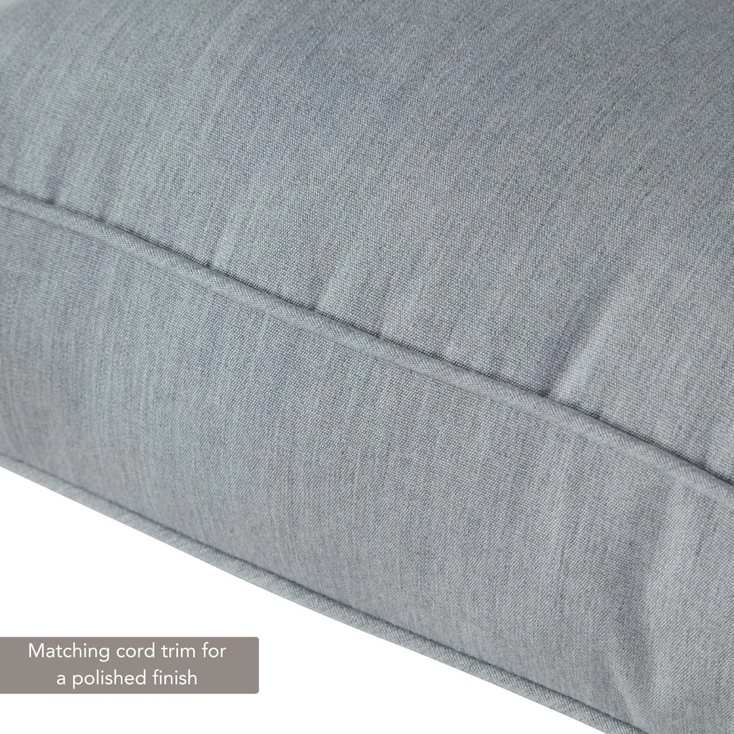 Greendale Home Fashions Outdoor 2-Piece Sunbrella Premium Deep Seat Cushion Set, Canvas Granite