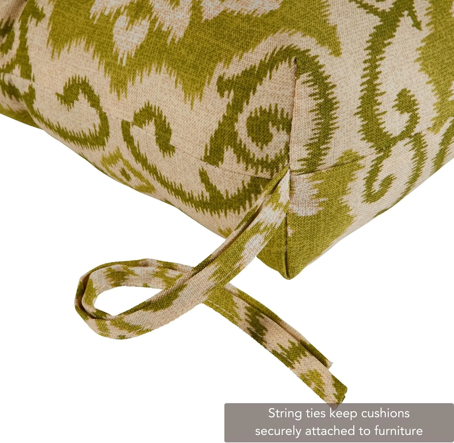 Greendale Home Fashions Outdoor 44 x 22-inch High Back Chair Cushion, Set of 2, Avocado 2 Count