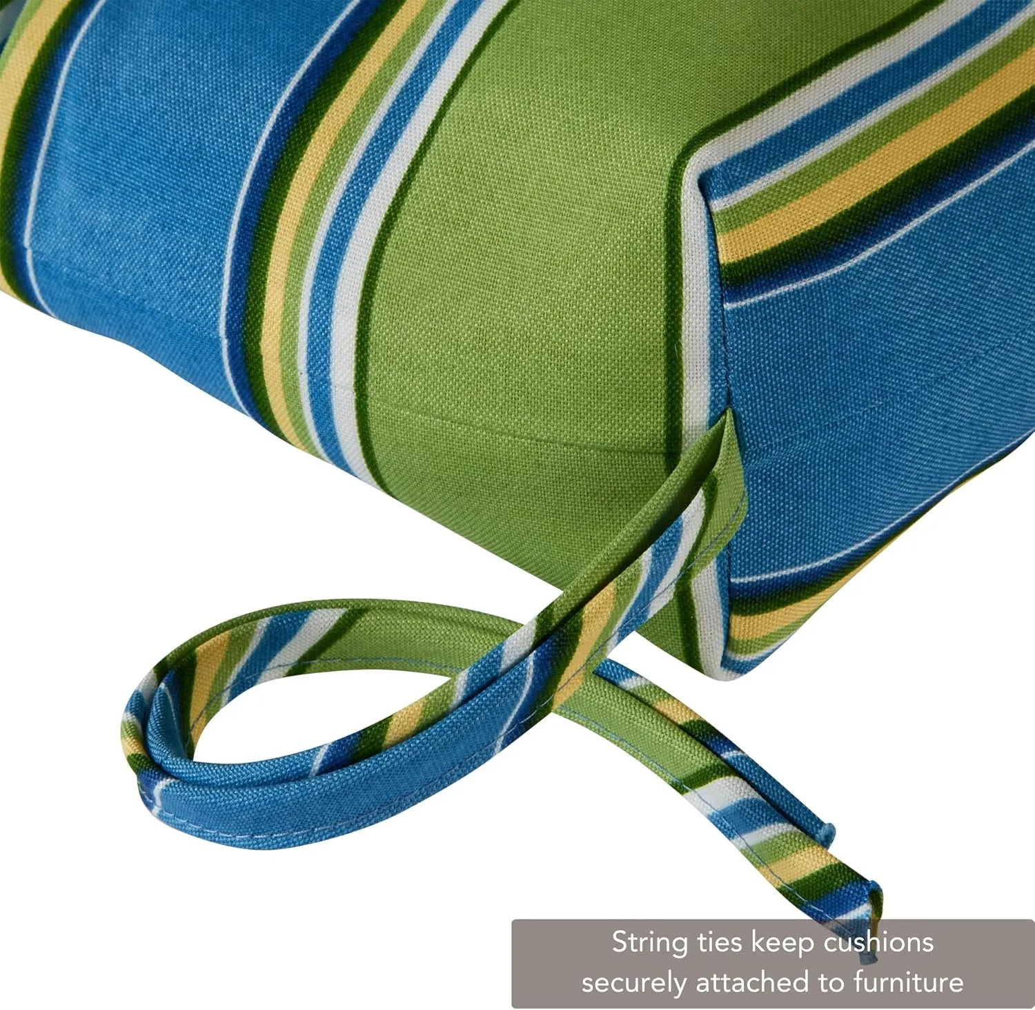 Greendale Home Fashions Outdoor 44 x 22-inch High Back Chair Cushion, Set of 2, Belize Stripe 2 Count
