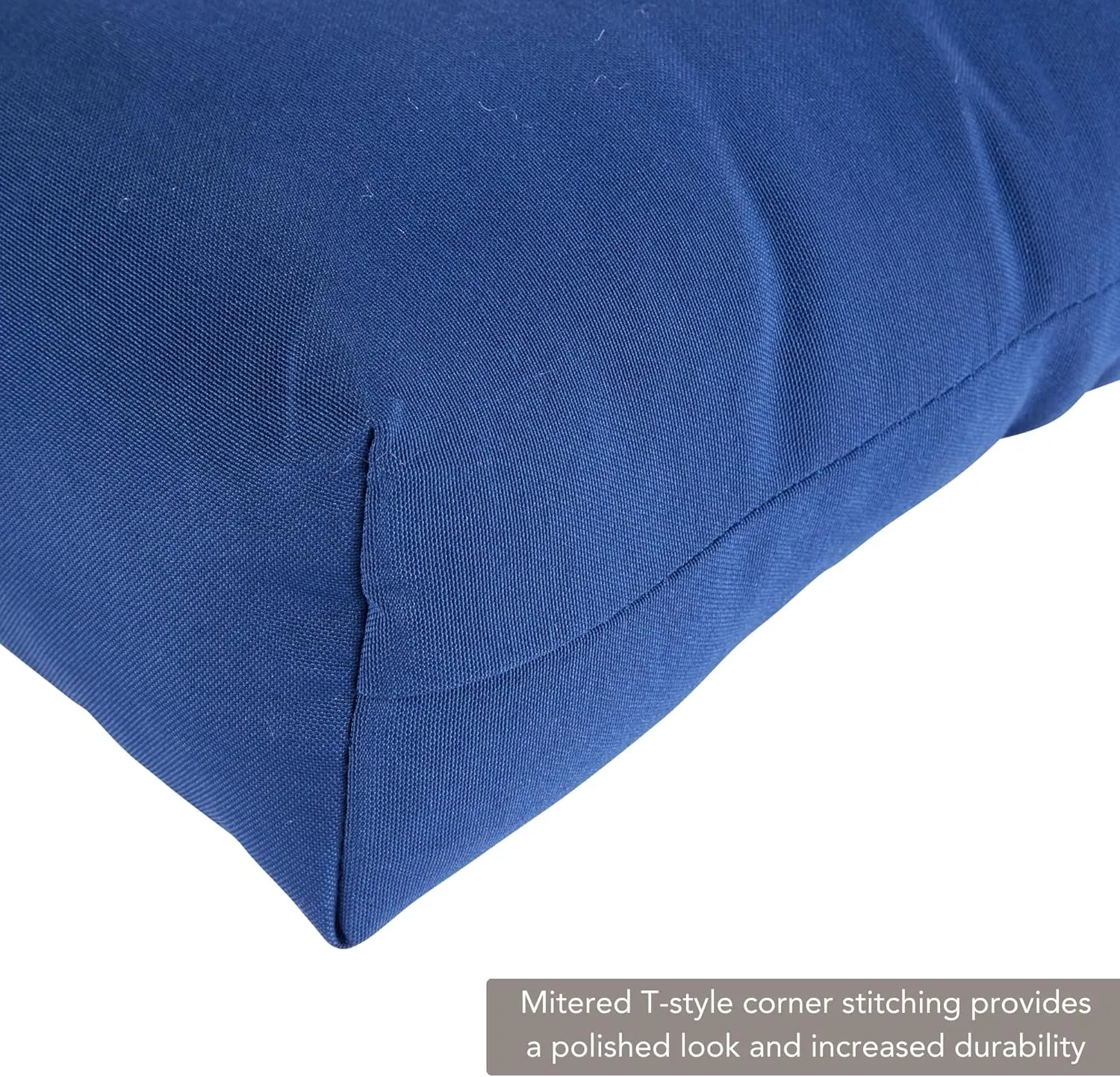 Greendale Home Fashions Outdoor 44 x 22-inch High Back Chair Cushion, Set of 2, Blue 2 Count