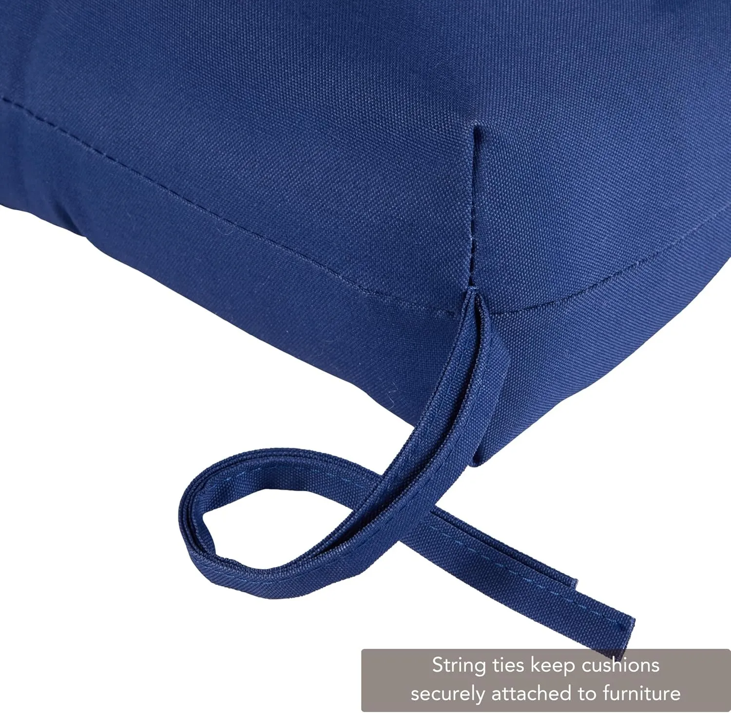 Greendale Home Fashions Outdoor 44 x 22-inch High Back Chair Cushion, Set of 2, Blue 2 Count