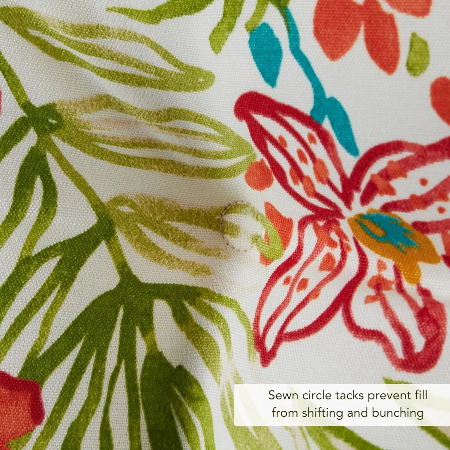 Greendale Home Fashions Outdoor 44 x 22-inch High Back Chair Cushion, Set of 2, Garden Floral 2 Count
