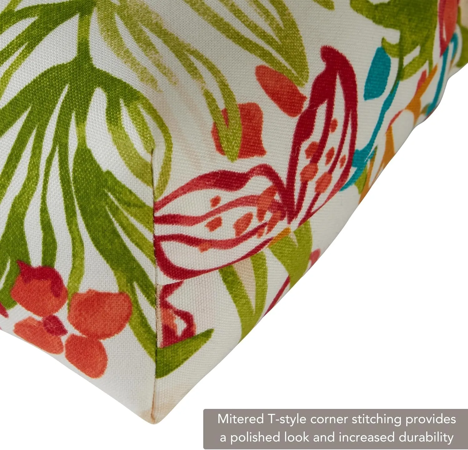 Greendale Home Fashions Outdoor 44 x 22-inch High Back Chair Cushion, Set of 2, Garden Floral 2 Count