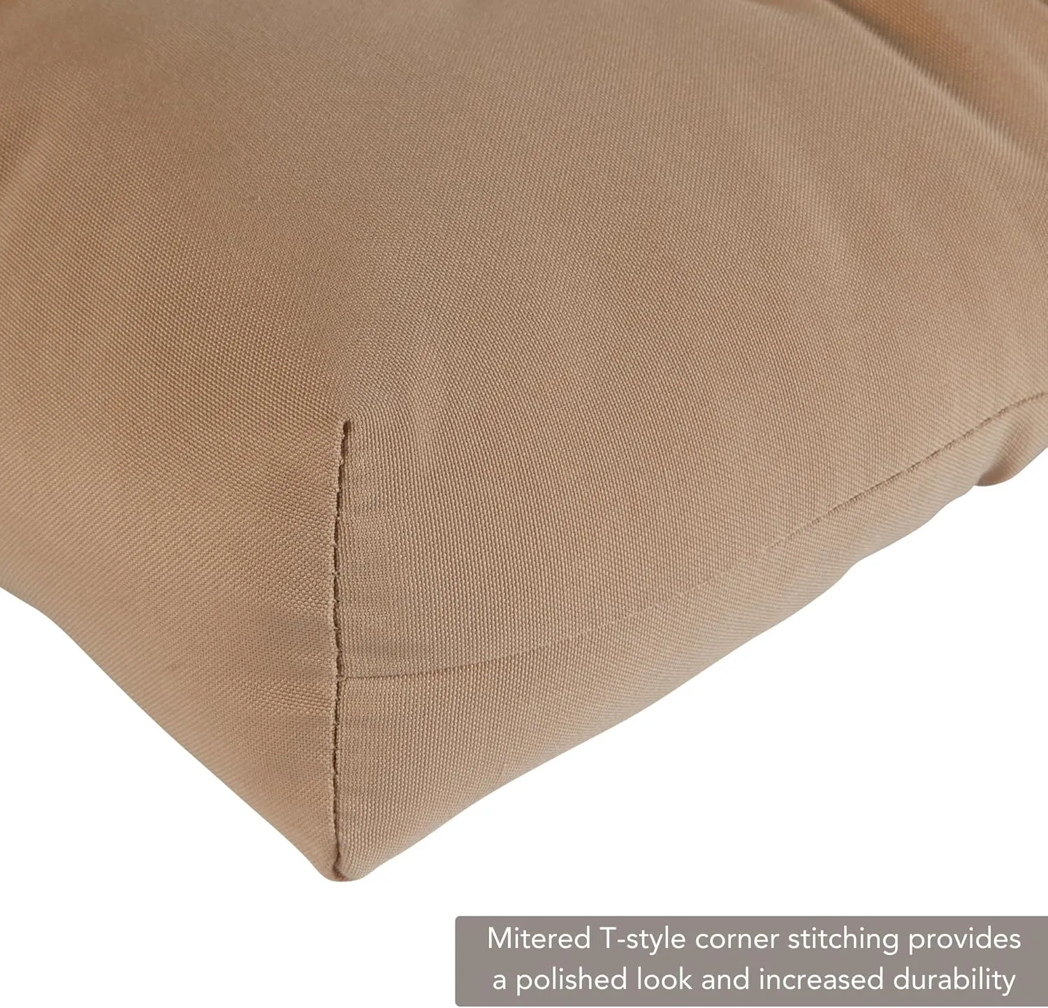 Greendale Home Fashions Outdoor 44 x 22-inch High Back Chair Cushion, Set of 2, Sanddollar 2 Count