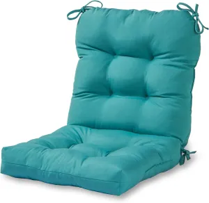Greendale Home Fashions Outdoor Seat/Back Chair Cushion, 1 Count (Pack of 1), Arctic
