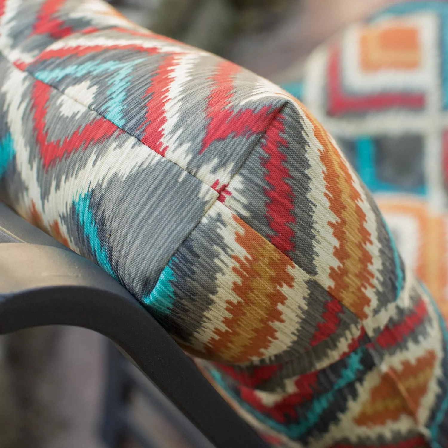 Greendale Home Fashions Outdoor Seat/Back Chair Cushion, 1 Count (Pack of 1), Aztec