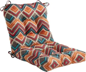 Greendale Home Fashions Outdoor Seat/Back Chair Cushion, 1 Count (Pack of 1), Aztec
