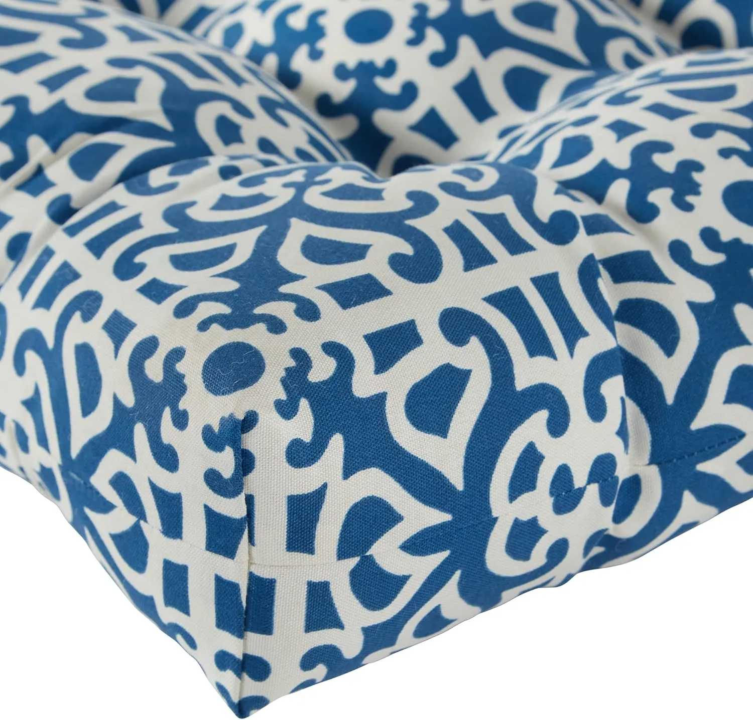 Greendale Home Fashions Outdoor Seat/Back Chair Cushion, 1 Count (Pack of 1), Azure