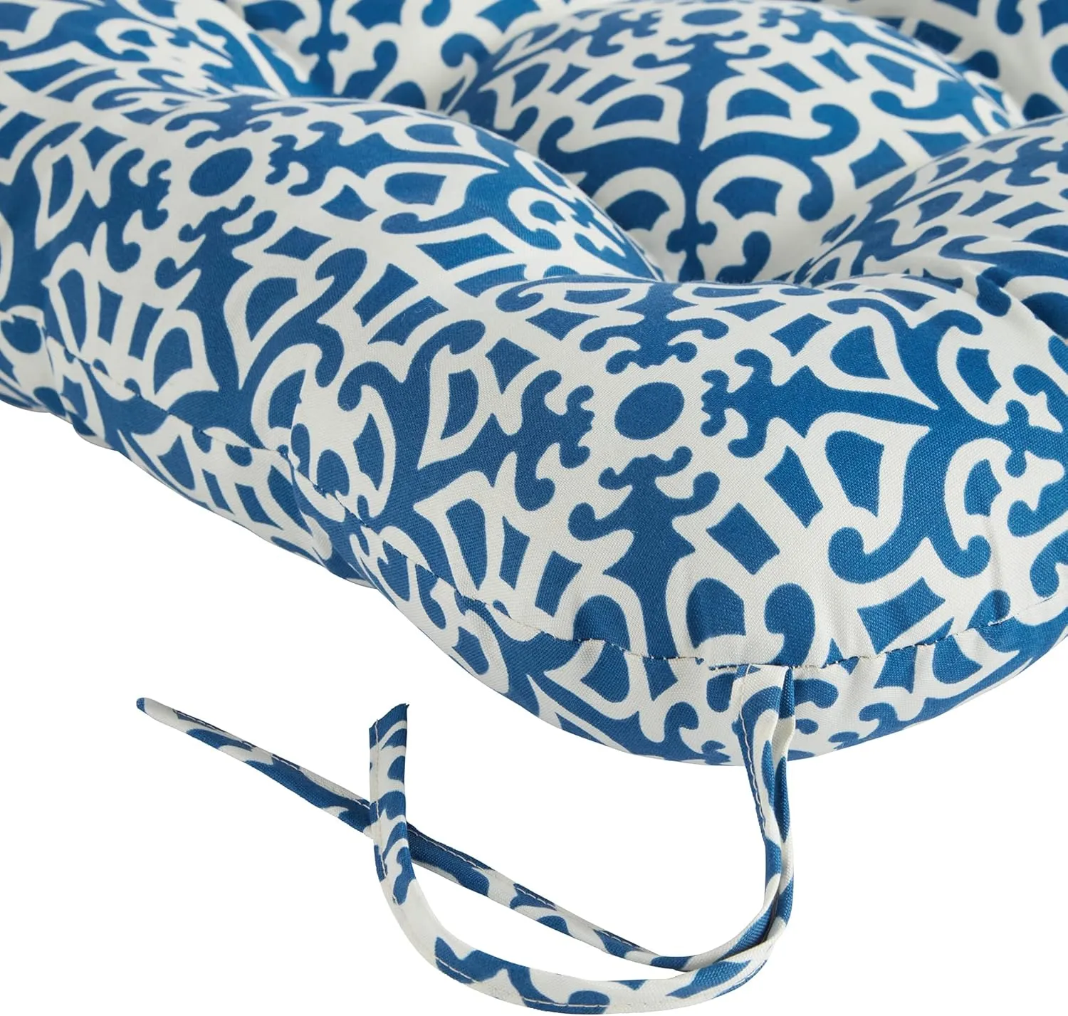 Greendale Home Fashions Outdoor Seat/Back Chair Cushion, 1 Count (Pack of 1), Azure