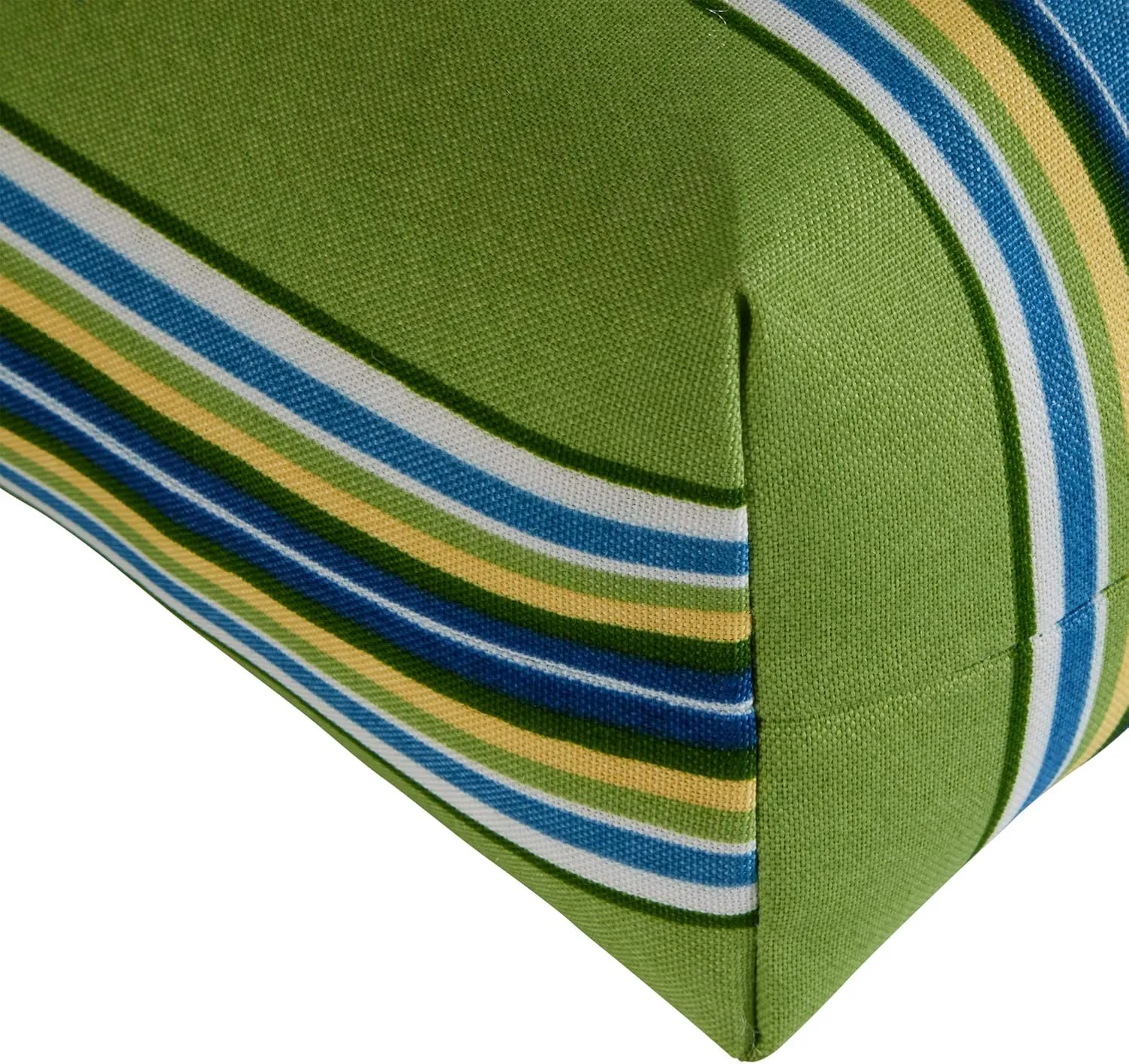 Greendale Home Fashions Outdoor Seat/Back Chair Cushion, 2 Count (Pack of 1), Belize Stripe