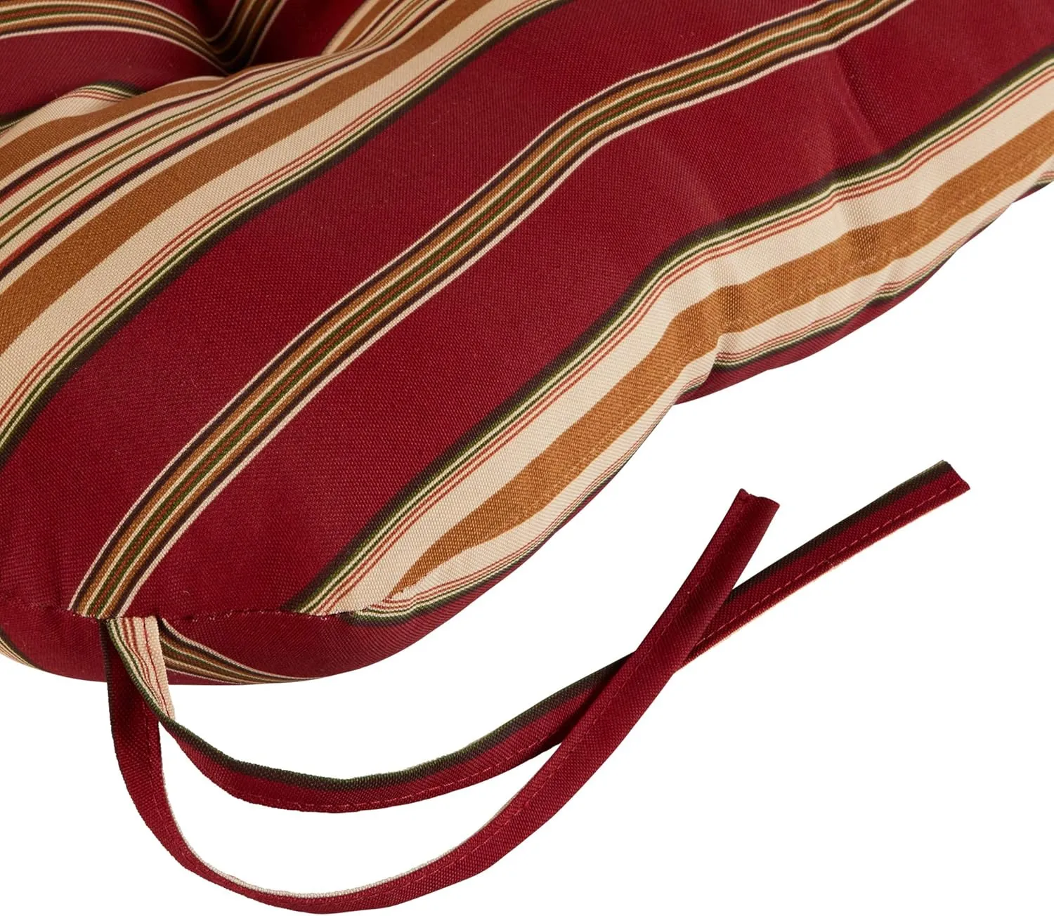 Greendale Home Fashions Outdoor Seat/Back Chair Cushion, 2 Count (Pack of 1), Tuscan Stripe