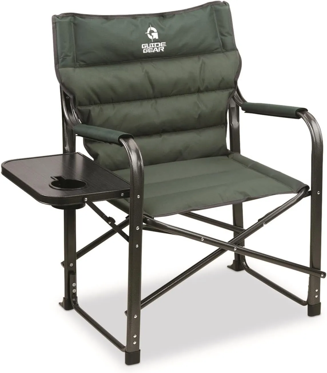 Guide Gear XL Comfort Padded Director’s Camp Chair; 400-lb. Capacity, for Camping, Fishing or by The Beach and Swimming Pool