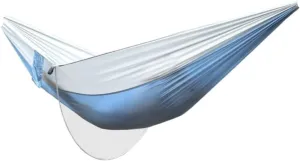 Hammocks Anti-Rollover Pole Hammock Outdoor Camping Single Double Enlarged Thickened Parachute Cloth Camping Hammock Camping Hammocks(Blue,A)