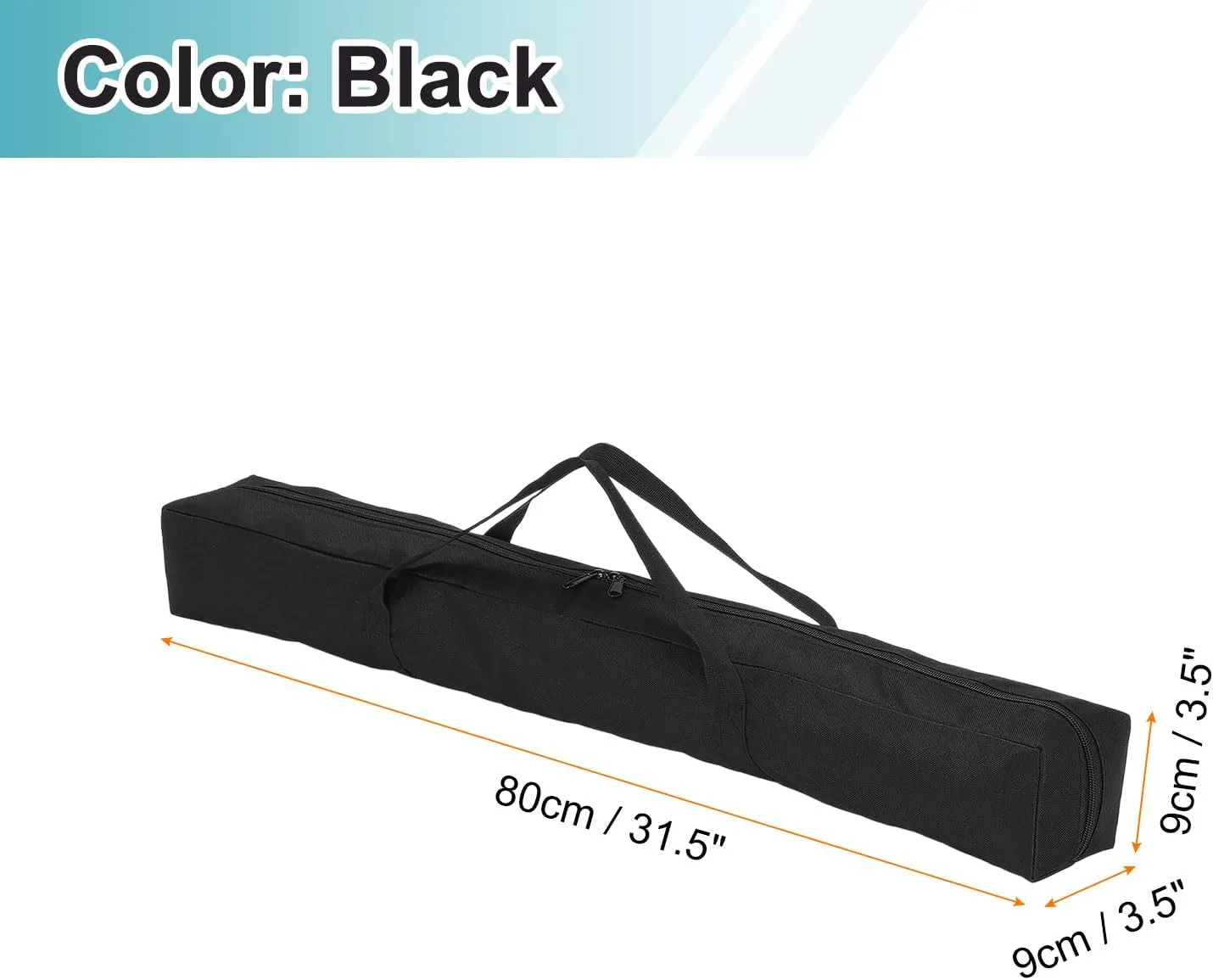 HARFINGTON 2pcs Camping Chair Replacement Bag 31.5" x 3.5" Folding Chair Carry Bags Oxford Cloth Storage Tent Bagging with Handle Strap for Travel Outdoor Camping Sports, Black