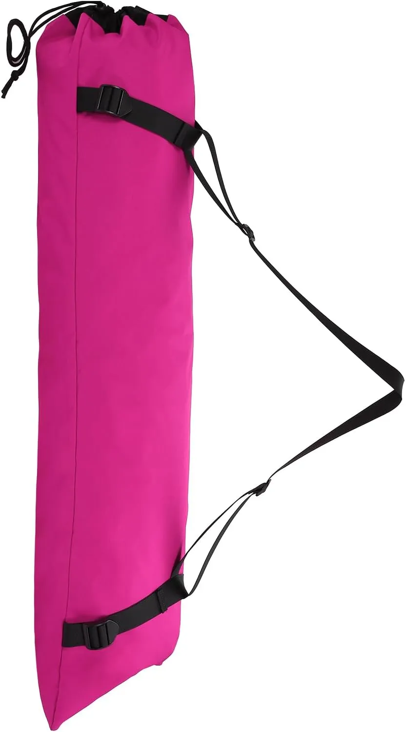 HARFINGTON Camping Chair Replacement Bag 48" Folding Chair Carry Bag Oxford Cloth Storage Tent Bag with Shoulder Strap for Travel Outdoor Camping Sports, Rose Red