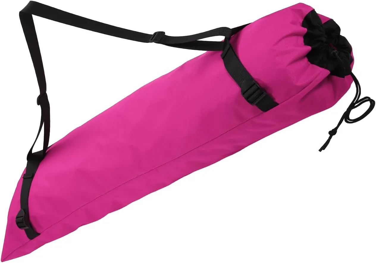 HARFINGTON Camping Chair Replacement Bag 48" Folding Chair Carry Bag Oxford Cloth Storage Tent Bag with Shoulder Strap for Travel Outdoor Camping Sports, Rose Red