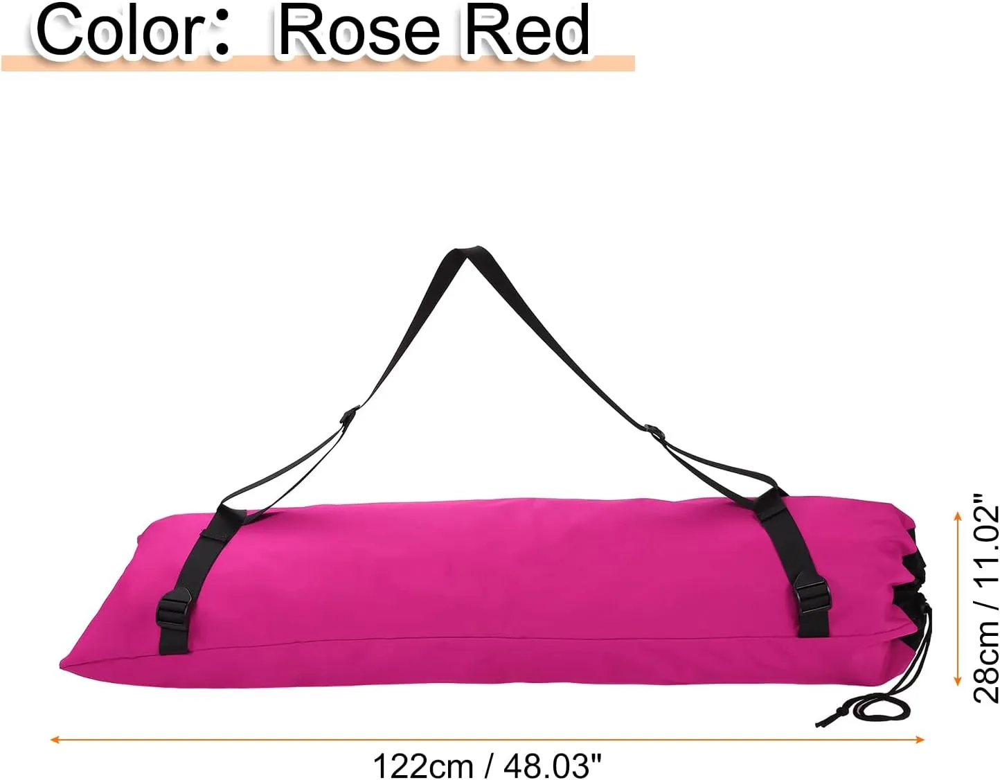 HARFINGTON Camping Chair Replacement Bag 48" Folding Chair Carry Bag Oxford Cloth Storage Tent Bag with Shoulder Strap for Travel Outdoor Camping Sports, Rose Red