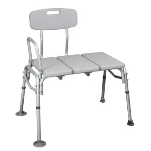 Heavy Duty Bath Transfer Bench with Backrest - Bariatric