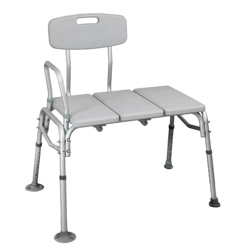 Heavy Duty Bath Transfer Bench with Backrest - Bariatric