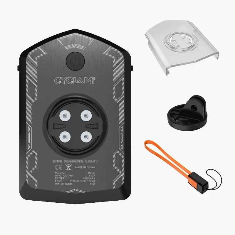 High-Capacity Bike Headlight – 5000mAh Rechargeable Lamp for Safe Night Riding