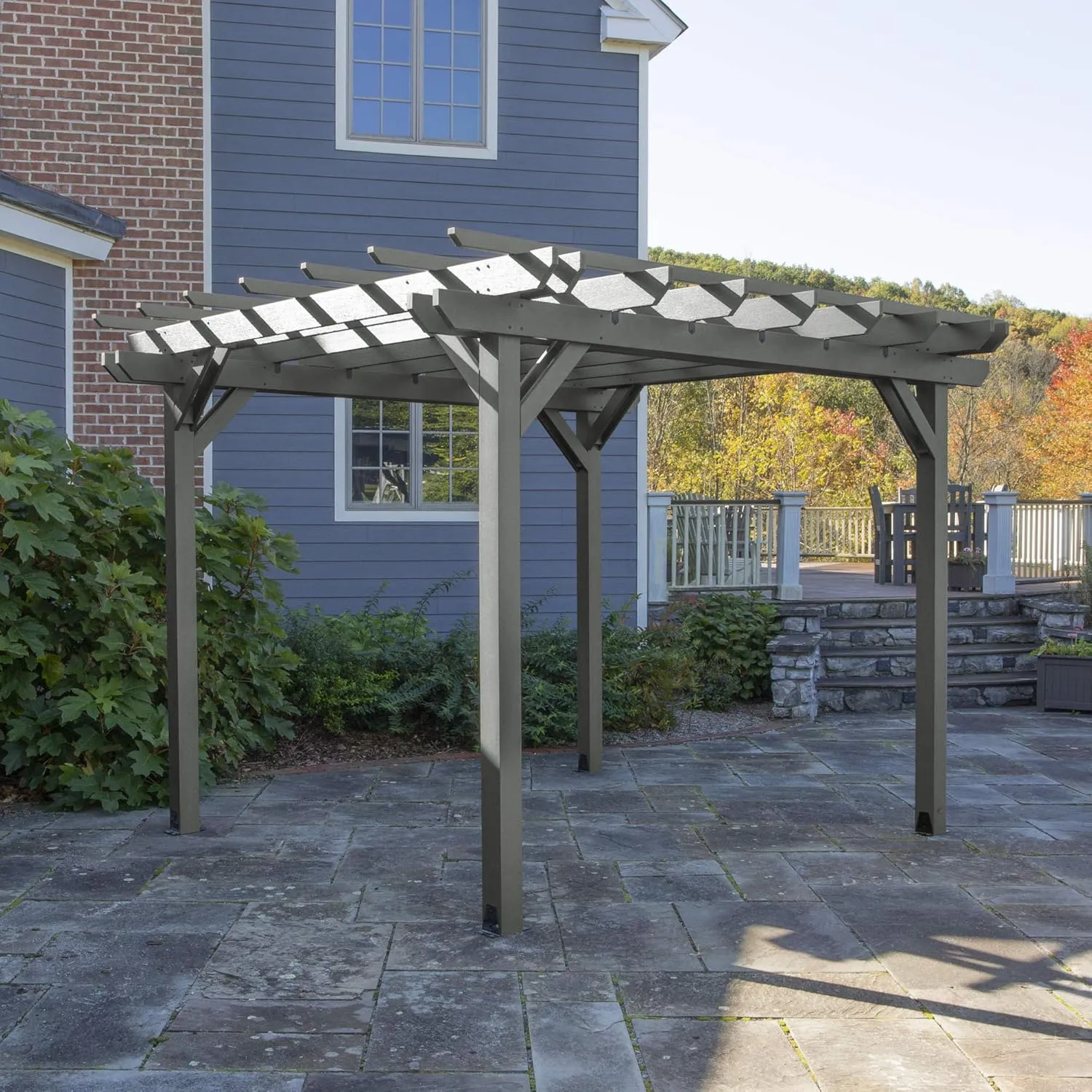 highwood Bodhi Made in America10 x 10 Pergola, Coastal Teak