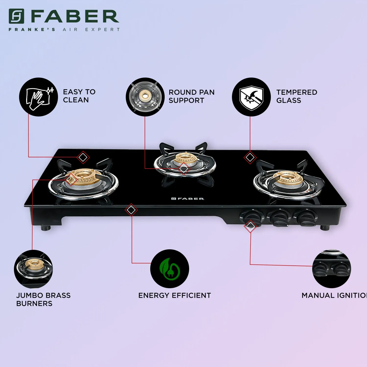  HOB COOKTOP MAGIC 3BB BK