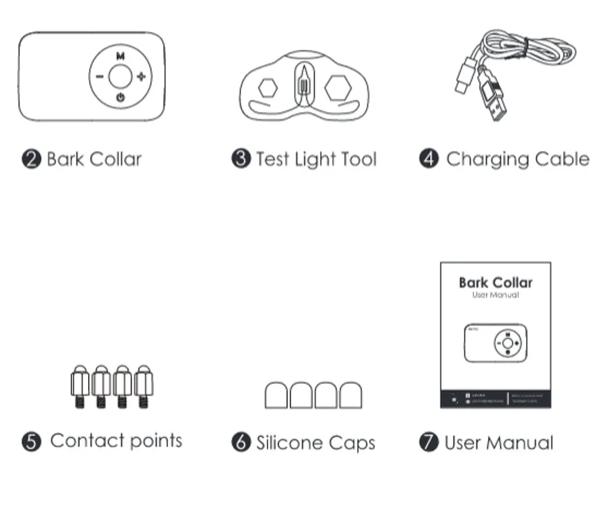 Houndware HW01 Automatic & Manual Dog Bark Collar