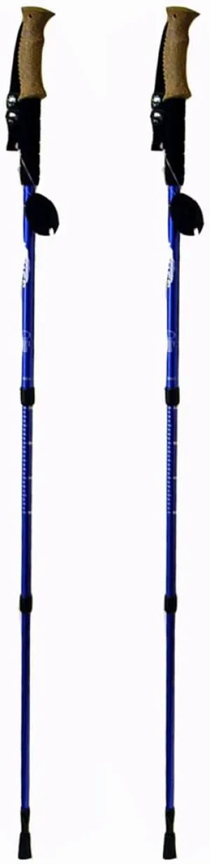 HP-5 Anti-Shock Hiking Pole, 2-Pack, Anti Shock Hiking/Walking/Trekking Trail Poles - 1 Pair with Compass & Thermometer