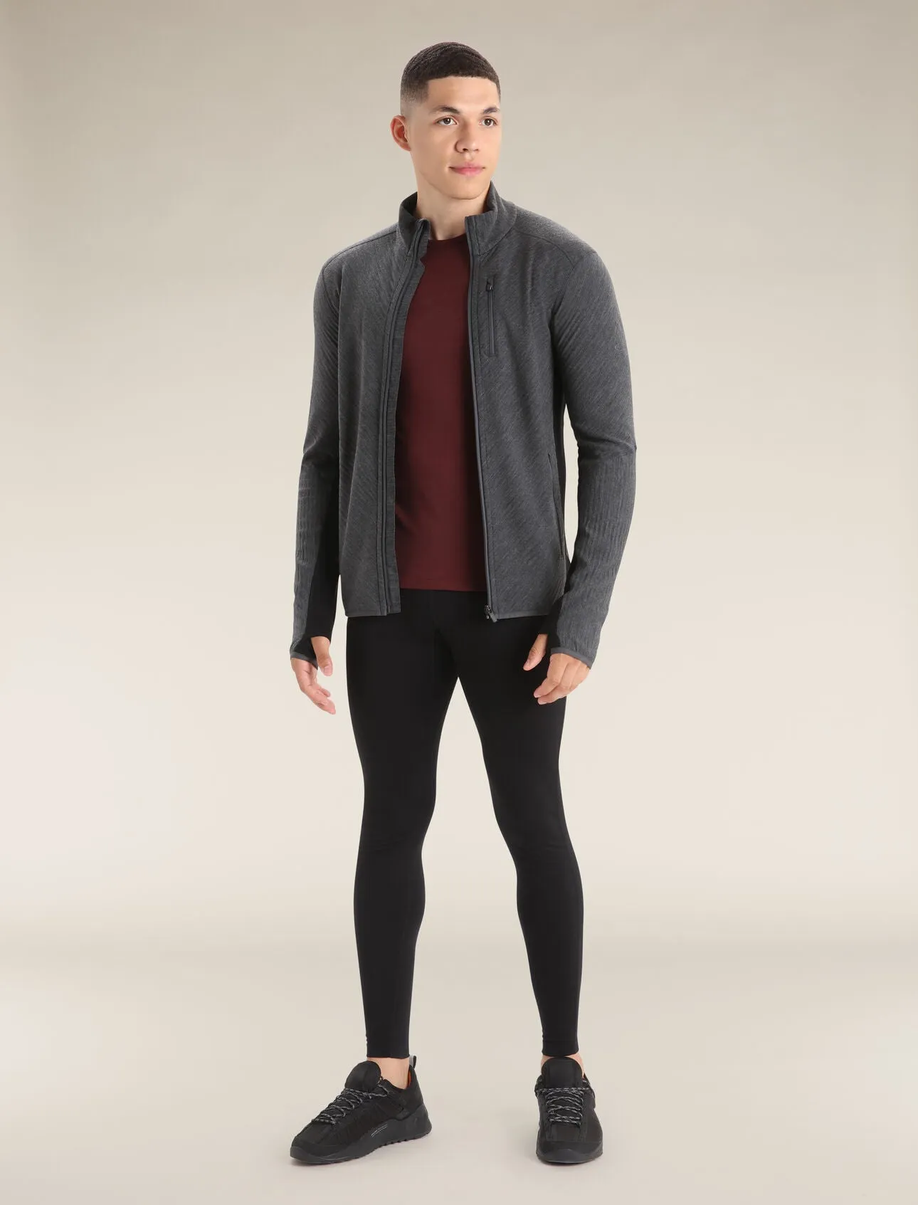 Icebreaker Men's Descender Long Sleeve Zip Jacket