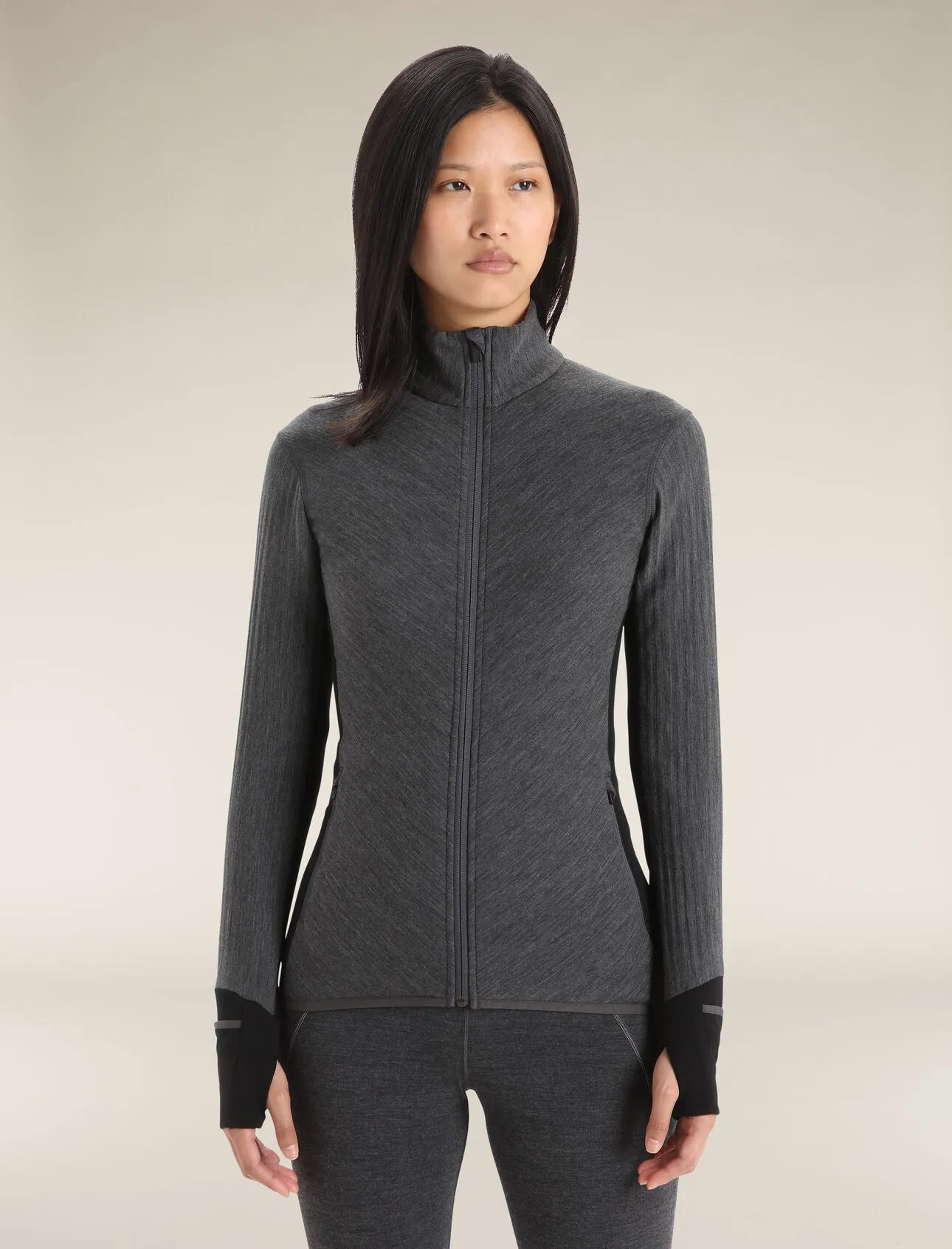 Icebreaker Women's Descender Long Sleeve Zip Jacket