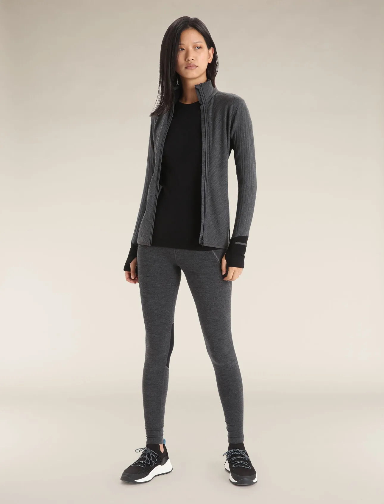 Icebreaker Women's Descender Long Sleeve Zip Jacket