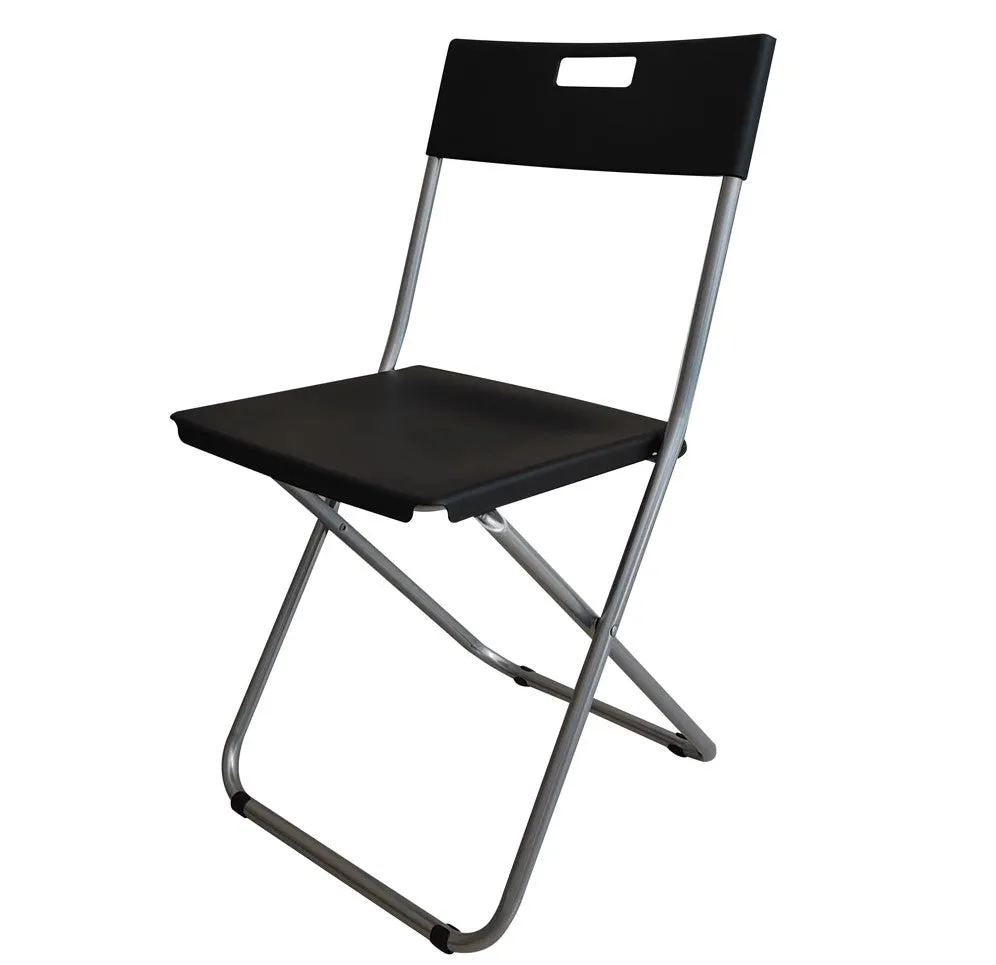 JAPAN HOME Black Folding Chair