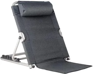 Jarler Bed Backrest Adjustable Chair - Lifting Folding Bed Back Rest Support Resting Reading Seating Beach, 6 Degree Sit-up Folding Wedge for Elder Disability (Oxford Cloth, Black)