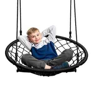 JumpOff Jo Little Jo’s Web Chair Swing, Black