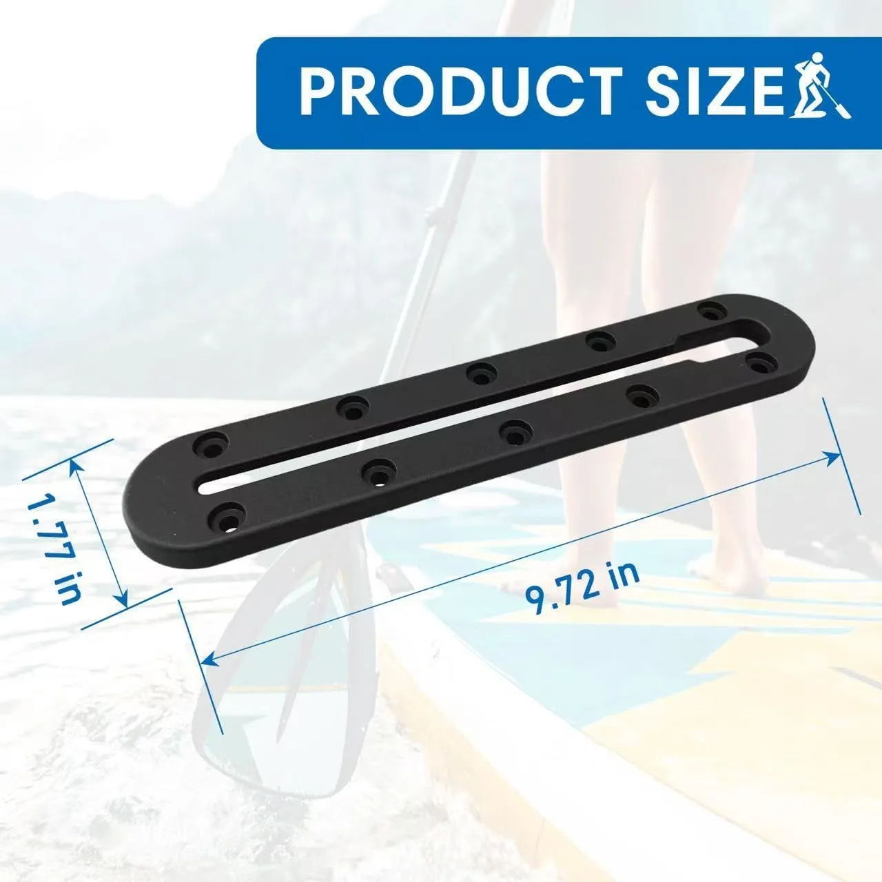 Kayak Track Kayak Low Profile Track,Kayak Rail,Kayak Accessories Mount Track,Kayak Gear Track for Fishing Rod Holder,Kayak Rail Track for Paddle Holders Fish Finder,Cup Holder,Anchor Cleats