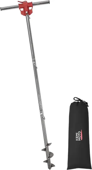 KEMIMOTO Boat Anchor, Kayak Anchor Jet Ski Anchor Shallow Water Anchor Pole Sand Anchor PWC Anchor for Boat Jetski Kayak Pontoon W/20 ft, Boat Anchor Kit for Beach Sandbar Marine Small Boats