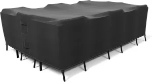 KHOMO GEAR - Patio Table & Chair Set Cover - Durable and Water Resistant Outdoor Furniture Cover (88”L x 58”W x 25”H)