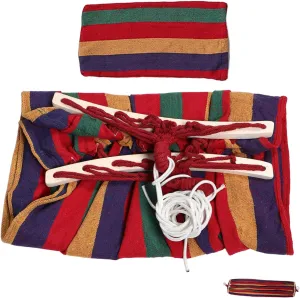 Kisangel 1set Outdoor Camping Hammock Heavy Duty -tip Canvas Hammock Design for Hiking and Use Portable and Easy to Carry for Relaxing and Picnics