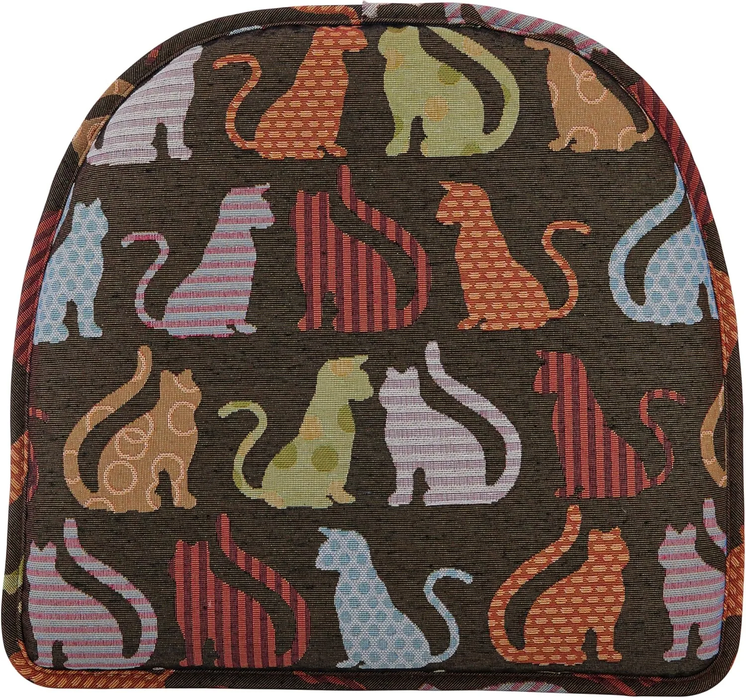 Klear Vu Raindrop The Gripper Non Slip Chair Cushions, Soft & Comfortable Seat Pad, Sitting Pillow for Kitchen, Dining or Office, 2 Count (Pack of 1), Cats