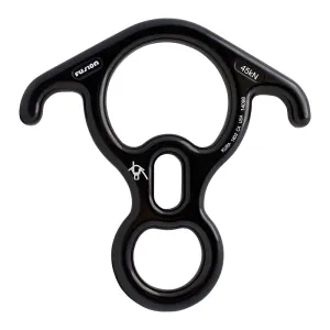 Kura 8 Aluminum Descender - Black