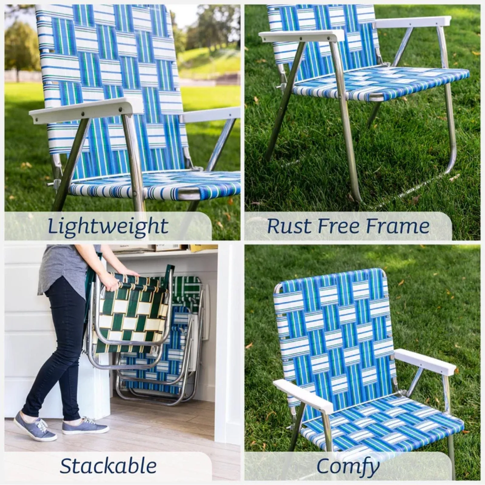 Lawn Chair USA Sea Island Classic Lawn Chair