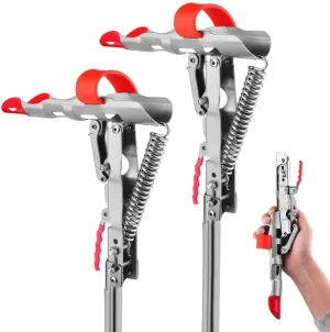 LBW Automatic Spring Fishing Rod Holder for Ground Bank Fishing Pole Holder Hook Setter Adjustable High Sensitivity Stainless Steel Spring Loaded Rod Holder for Fishing