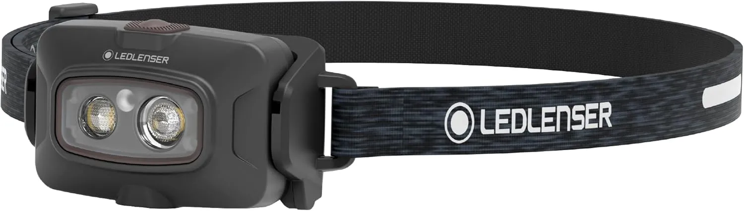 Ledlenser HF4R Signature Hands Free, Rechargeable Headlamp, Water Resistant, 600 Lumens, Black