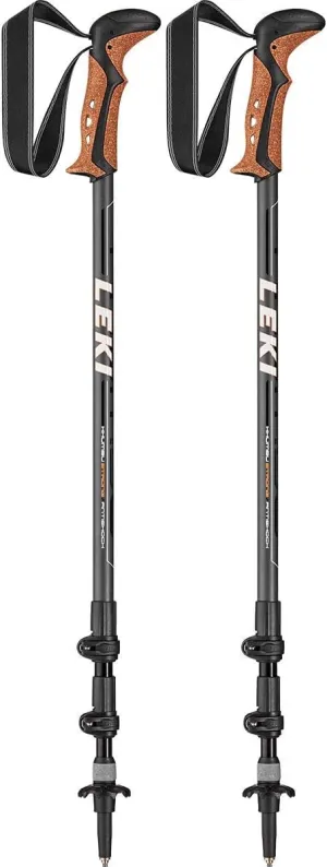 LEKI Khumbu AS Trekking Poles, Unisex, Adult, White/Orange, One Size
