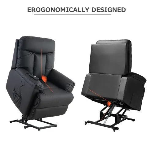 Lift Chair and Power PU Leather Living