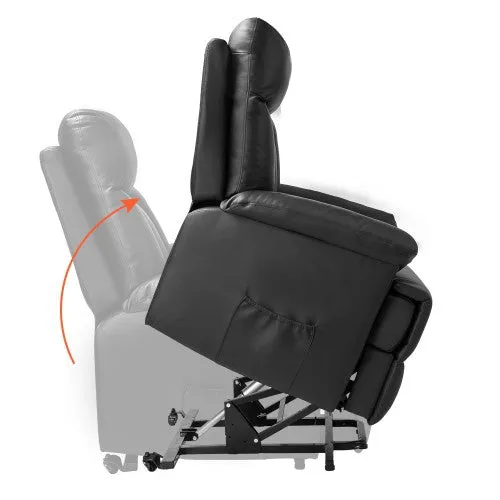 Lift Chair and Power PU Leather Living